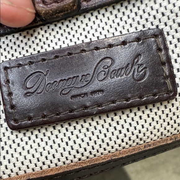 Dooney & Bourke Large Navy and Red Tote Bag - Picture 12 of 16